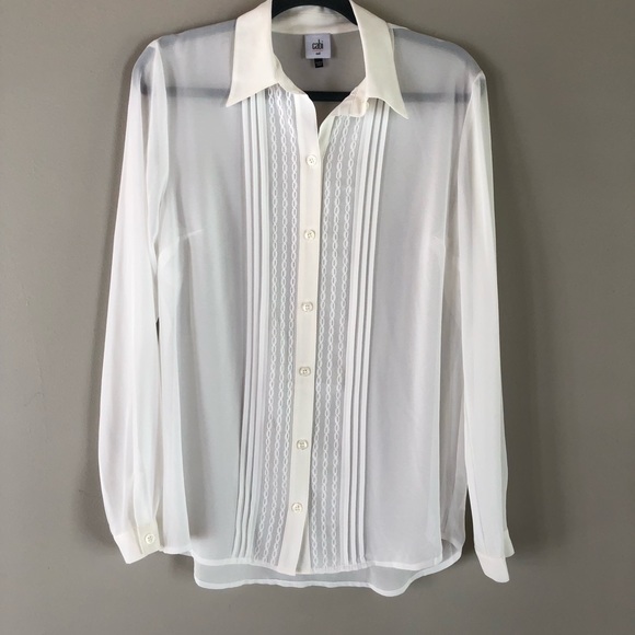 white chiffon long sleeve blouse